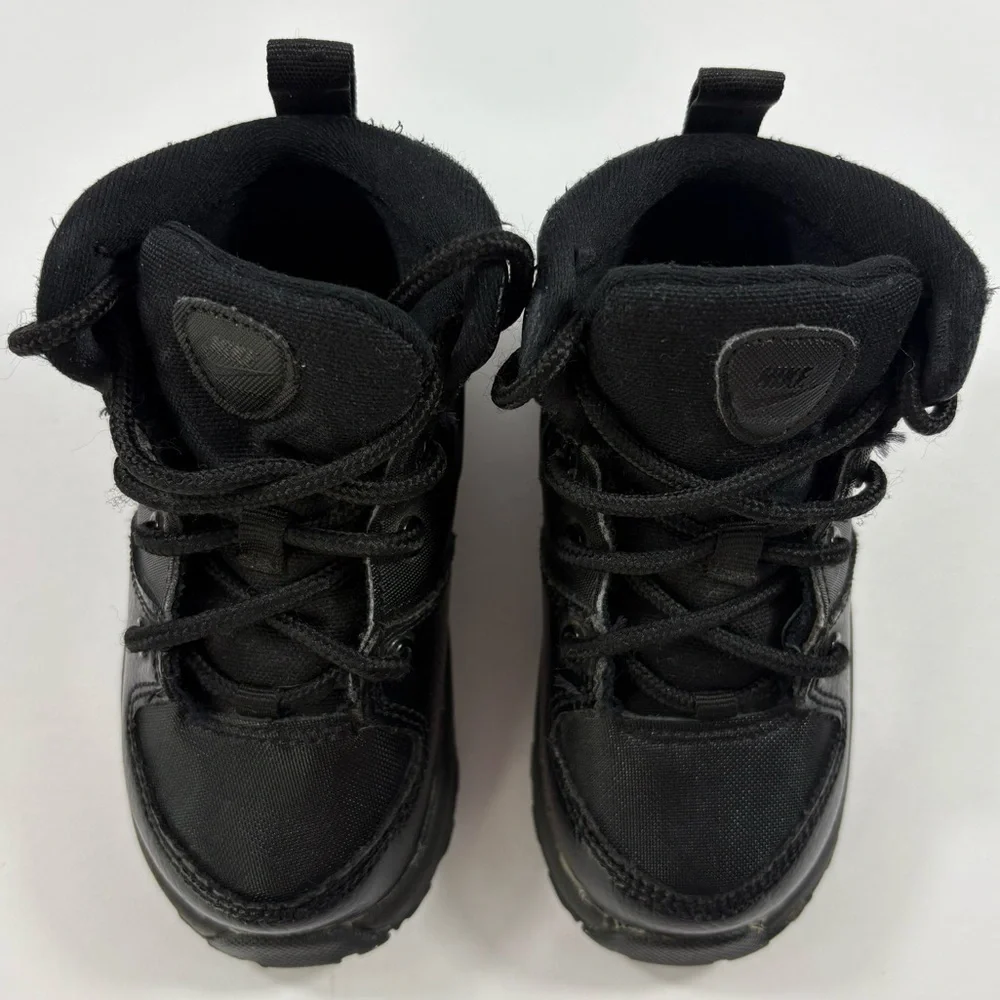 Nike Toddler Kids Triple Black Manoa LTR (TD) Boot Shoes | Size 7